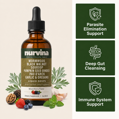 Nurvina Wormwood Drops — Debloat and Reset Your Gut, Naturally