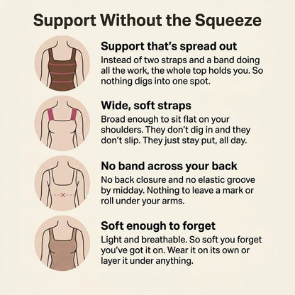 Smooth, Supported, and Completely Bra-Free From Morning to Night