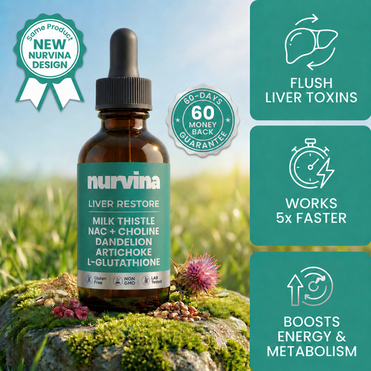 Complete Liver Support in a Single Daily Drop With NURVINA Liver Restore