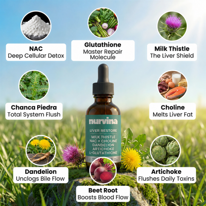 Complete Liver Support in a Single Daily Drop With NURVINA Liver Restore